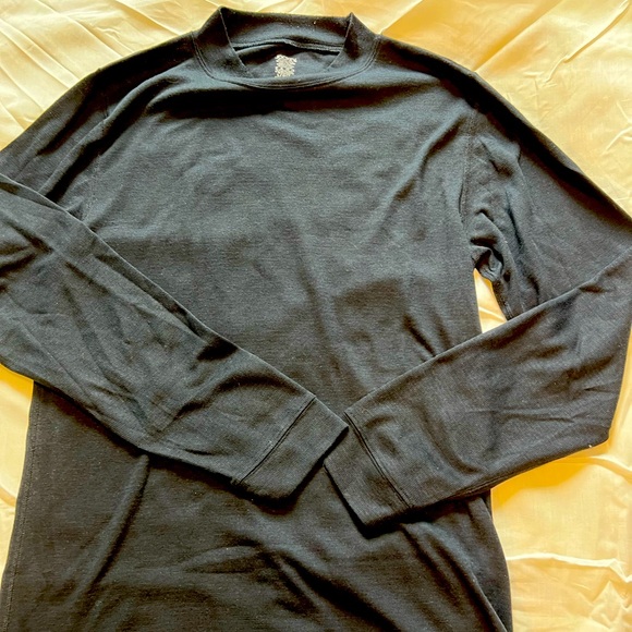 Men’s Jockey Black Crew mock turtleneck Shirt XL - Picture 1 of 2
